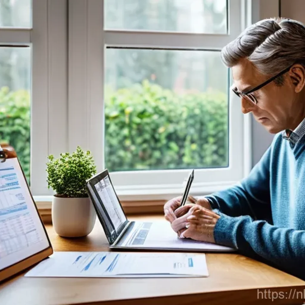 세무사와 의료비 공제 - **Prompt 1: Navigating the Maze of Healthcare Costs**
    A person, appearing to be in their late 40...