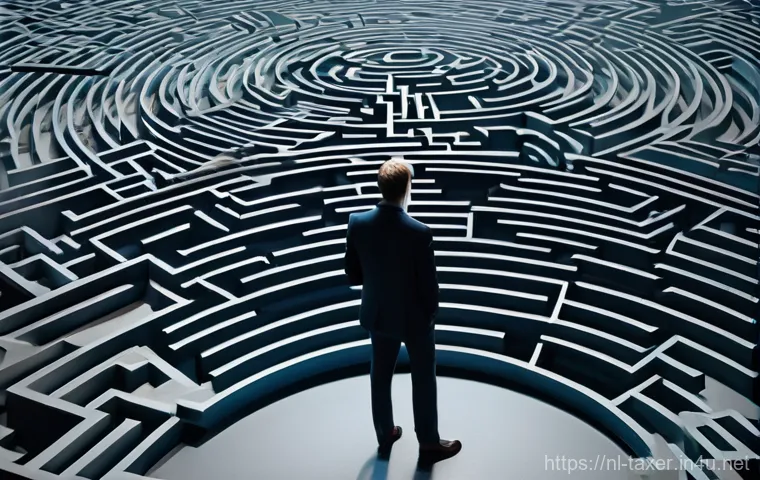 세무사와 상속세 분쟁 해결 - **The Complex Inheritance Discussion**
    A detailed, realistic image featuring a middle-aged Dutch...