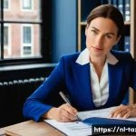 Home 12 세무사 시험 실기 팁 - **Prompt:** A highly intelligent and focused Dutch female tax advisor in her late 30s to early 40s, ...