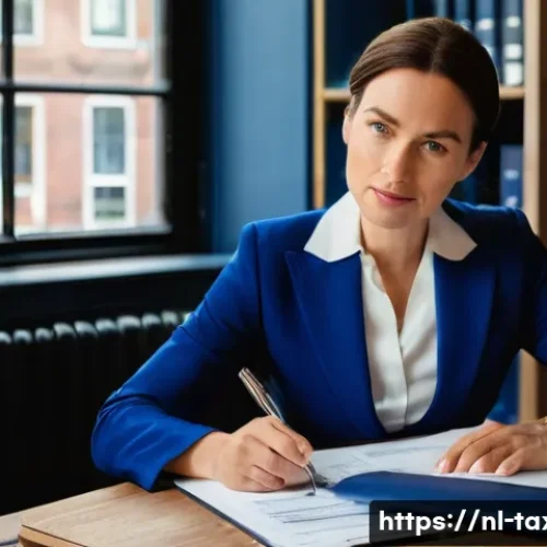 Home 22 세무사 시험 실기 팁 - **Prompt:** A highly intelligent and focused Dutch female tax advisor in her late 30s to early 40s, ...